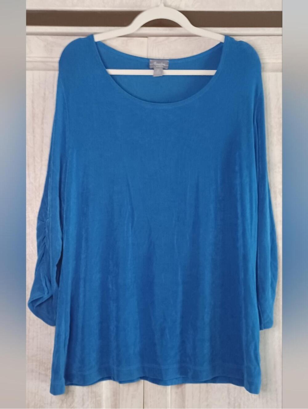 Super Soft Bright Blue Chicos Top